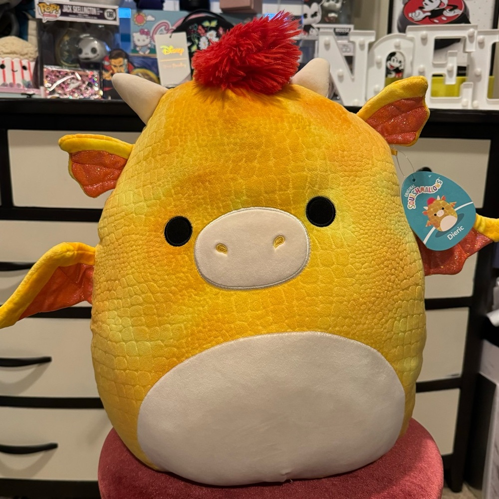 Original Squishmallow Dieric 16” Dragon Plush Stuffed Animal Gift